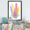 Élégant bouquet de lupin - décoration murale traditionnelle sur toile