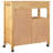 vidaXL Kitchen Trolley MONZA 33.1"x15.7"x34.8" Solid Wood Pine-488154842