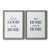 Toile avec cadre gris