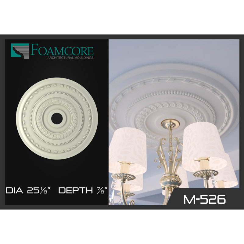 Médaillon de plafond 25,1 po x 25,1 po