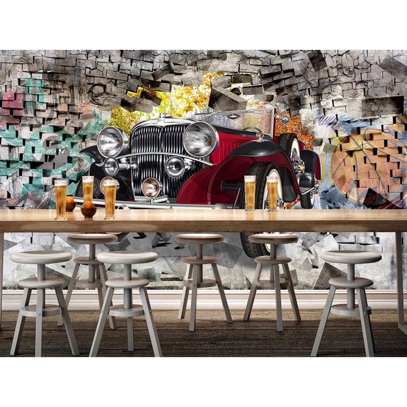 Papier peint auto-adhésif 3D, l 150 po x L 98 po