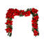 Holiday Poinsettia Bundle With 9' Garland And Floral Arrangement