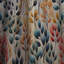 Motif botanique à feuillage aquarelle - Rideau floral - Rideau floral obscurcissant - 1 panneau-107561538