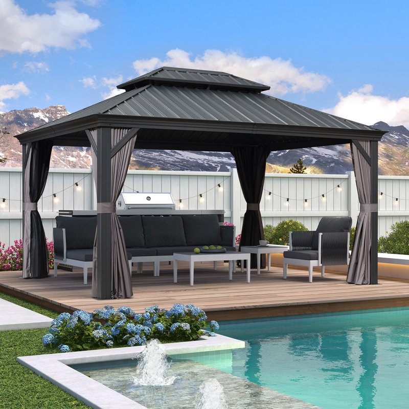 4m x 3m Aluminum Patio Gazebo