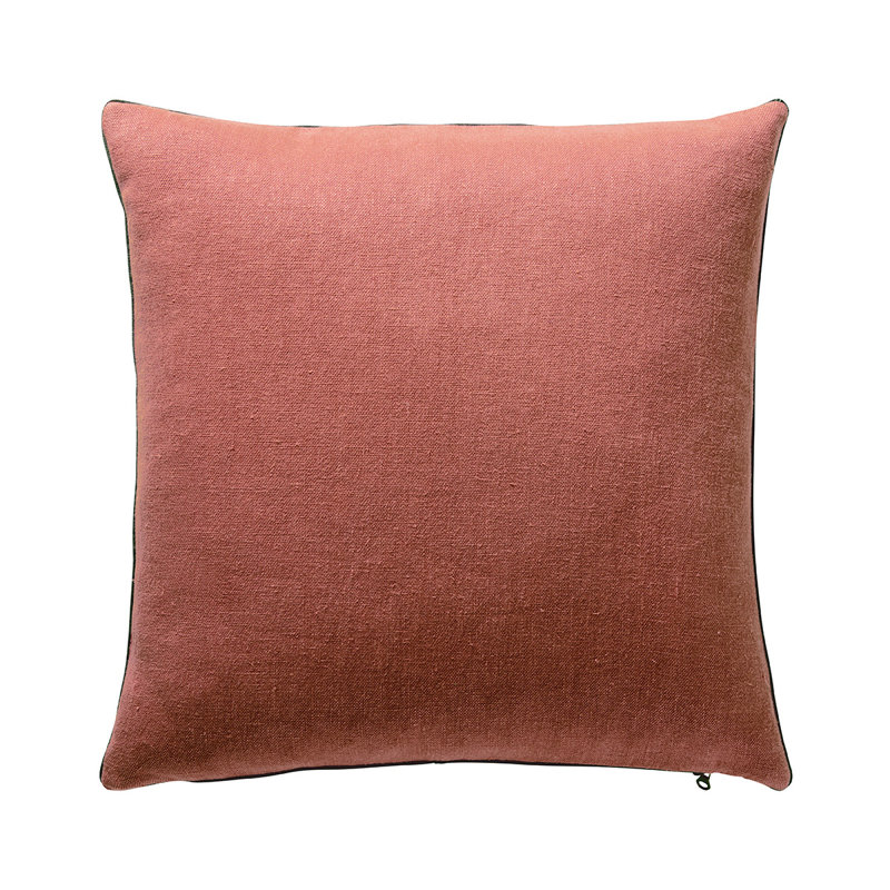 PIGMENT Linen Pillow Cover & Insert, Red, Square 22"