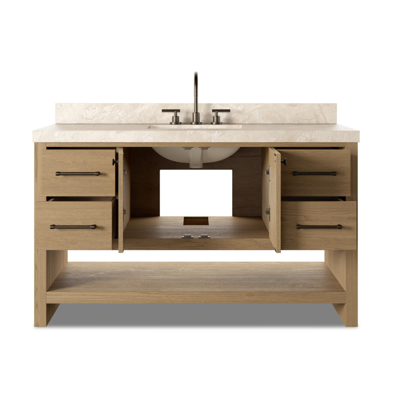 Anthem Single Vanity, Satin Light Wash Oak