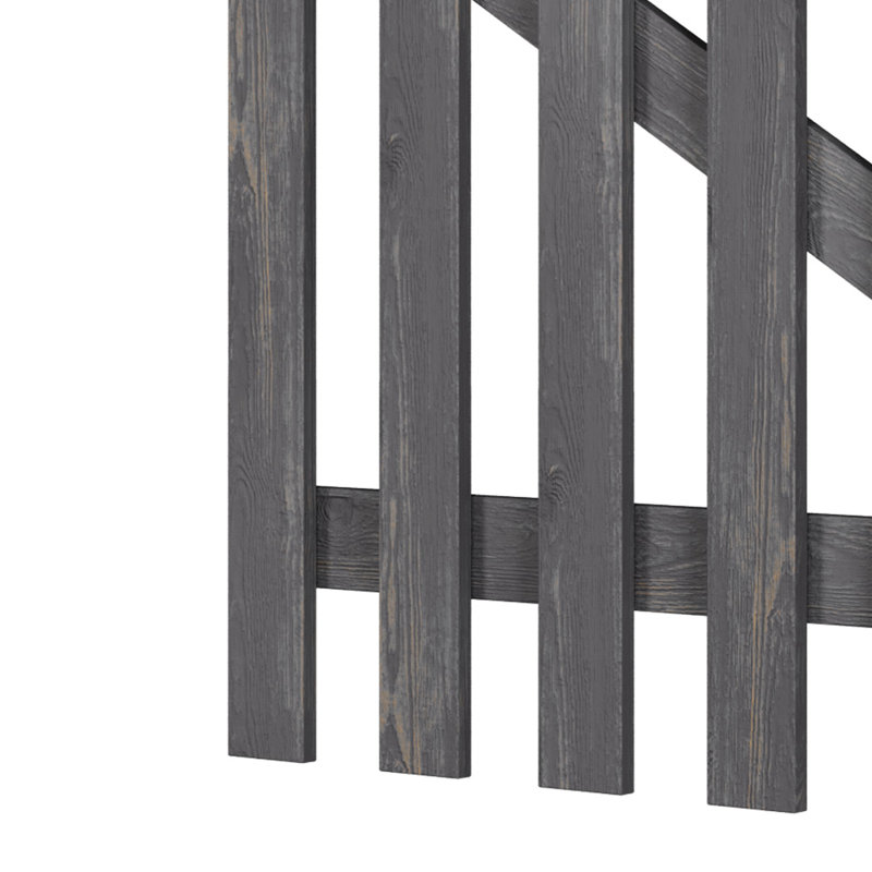 Adelheid Gate Fencing with 1 Panel(s) Included, Grey, 90cm H x 90cm W x 5cm D