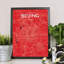 Beijing City Map - No Frame Print-1197097648