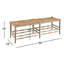Reed Solid Wood Bench