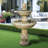 Fountains | 47.2" 2-Tier Outdoor Fountain for Garden Patio Backyard | Fuente | Jardin | Exterior | Concrete / Cement | Waterfall; Tiered; Fountain
