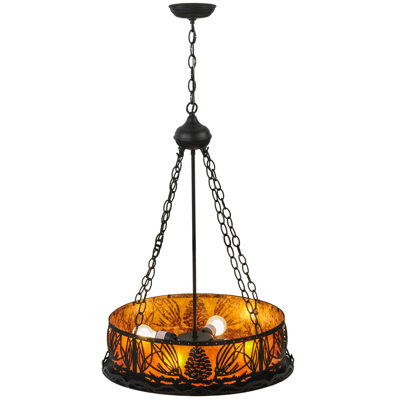 Lustre cylindrique à 4 lumières Mountain Pine