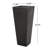 12.71" L X 31.82" H Outdoor Cast Stone Planter, Black - Attractive Garden Decor Planter 13" 32.5", Stylish Addition-284516265