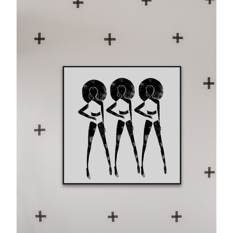 « pose élégante », reproduction de peinture à l’acrylique sur toile encadrée, H 32 po x l 32 po