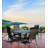 Hisham 4 - Person Patio Dining Set Umbrella Hole Included Round Table
