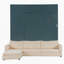Grand lit escamotable mural avec canapé et tablettes, beige-2128710726