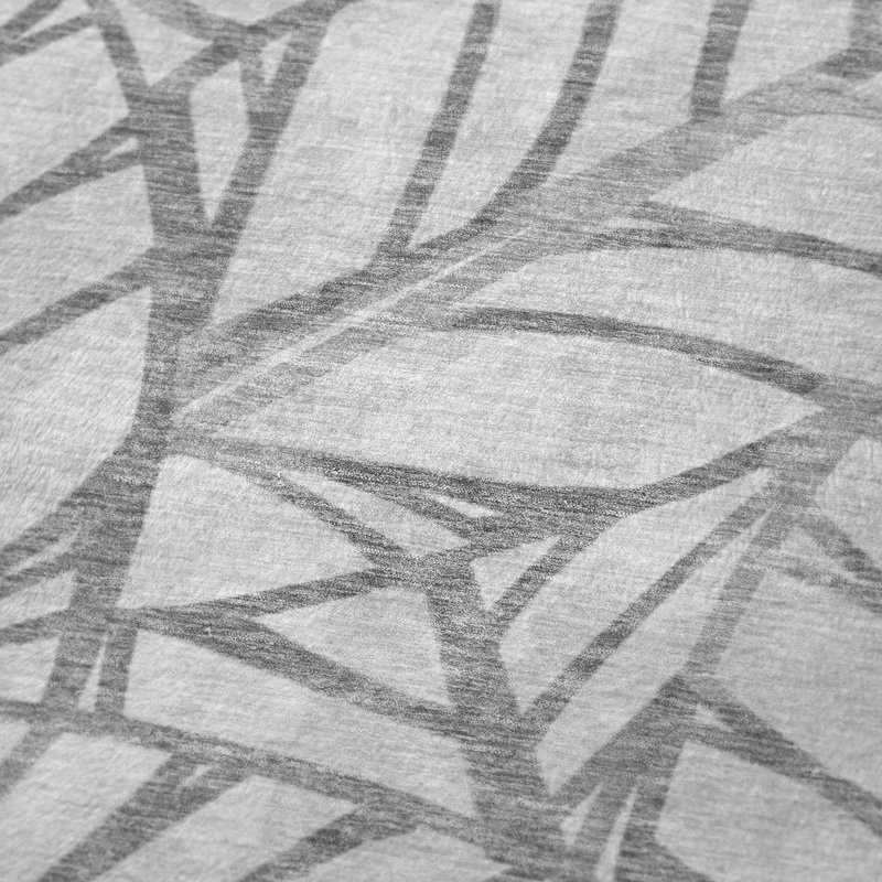Jeté floral Addison Sherpa ASB741, Gris