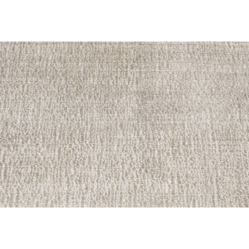 Silk Abstract Area Rug in Beige, Rectangle 10' x 14'