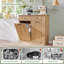 Modern Tilt-out Dual Laundry Hamper Cabinet with 2 Drawers,20 Gallon Fluted Laundry Storage Basket for Bathroom (Includes 2pc laundry basket.)-110354254-128866154