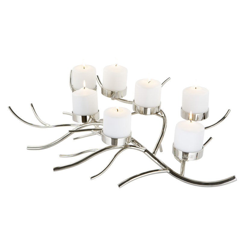 Fink Tabletop/middle Piece Candelabra, 17cm H x 80cm W x 51cm D