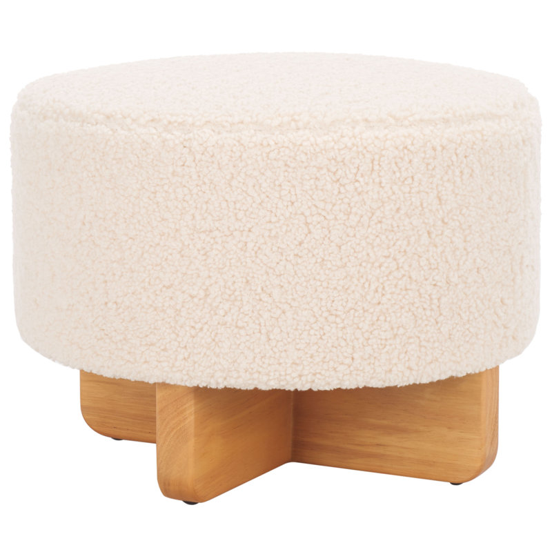 Laurett Upholstered Ottoman, Natural