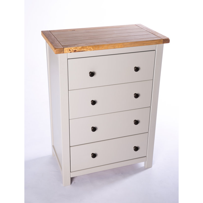 Eskew 70 cm W Chest of 4 Drawers, Brass