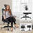 Costway Goplus Adjustable Reclining Ergonomic Faux Leather Swiveling PC & Racing Game Chair-50570085