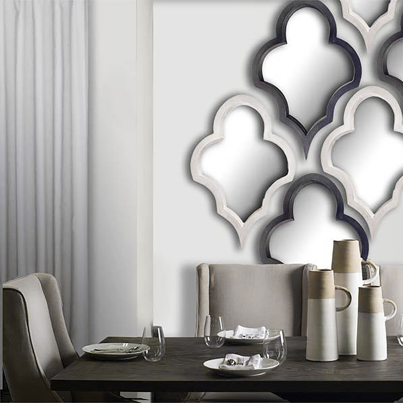 Miroir d'appoint moderne et éclectique, Noir