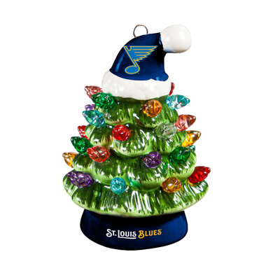 Sapin de Noël miniature de table à DEL de 10 cm (4 po), Blues de Saint-Louis 2025