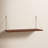 Ivory Bracket Shelf with Hooks