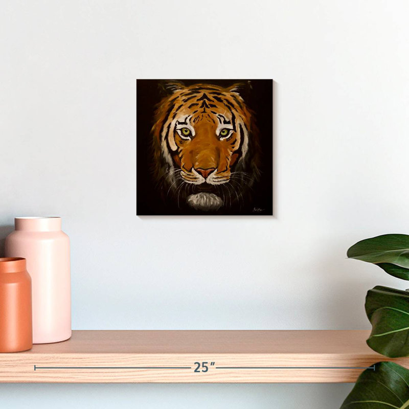 Crowle Tiger Features, 10" H x 10" W