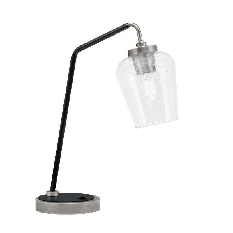 Lampe de bureau Asmita, Graphite / noir mat