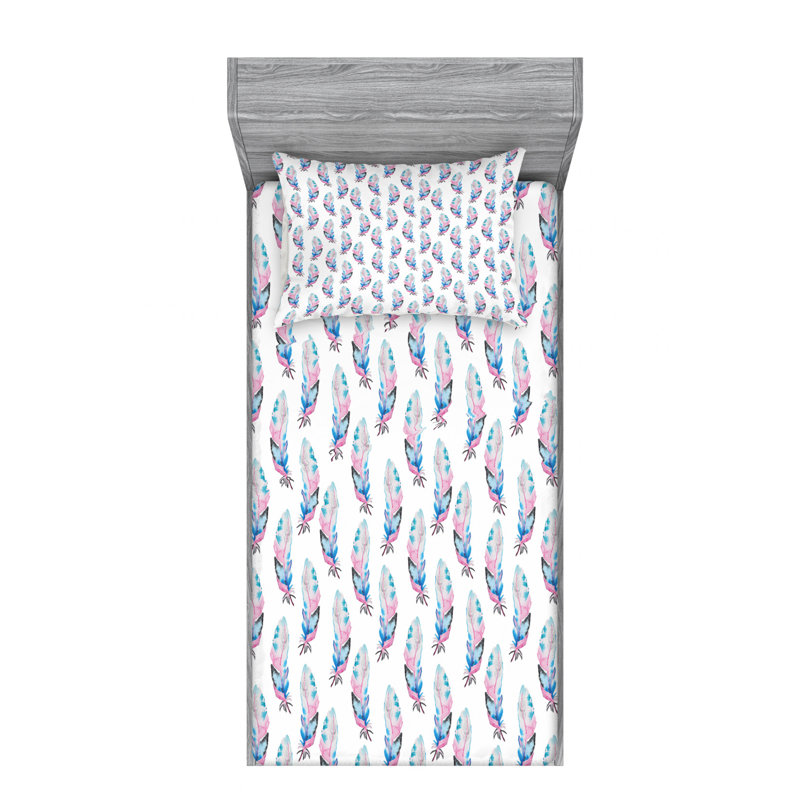 Microfiber Sheet Set, Twin Sheet Set with Fitted Sheet