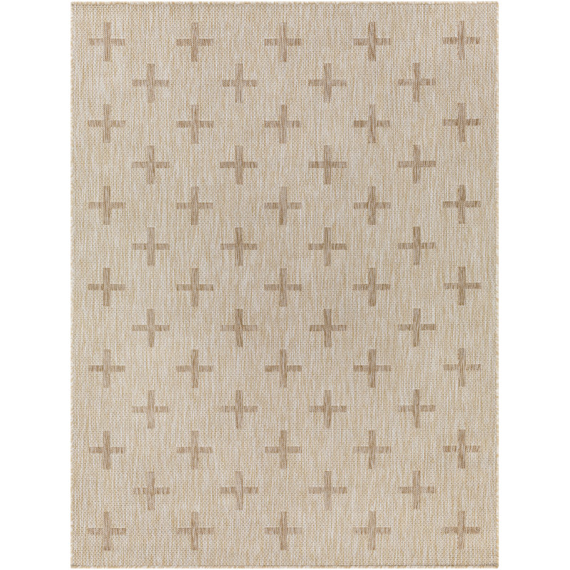 Outdoor Jute-Look Rug Beige/Cream_TRG2357, Rectangle 200 x 275cm