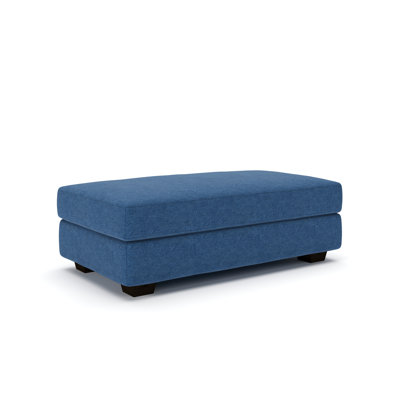 Emilio 49" Cotton Upholstered Ottoman