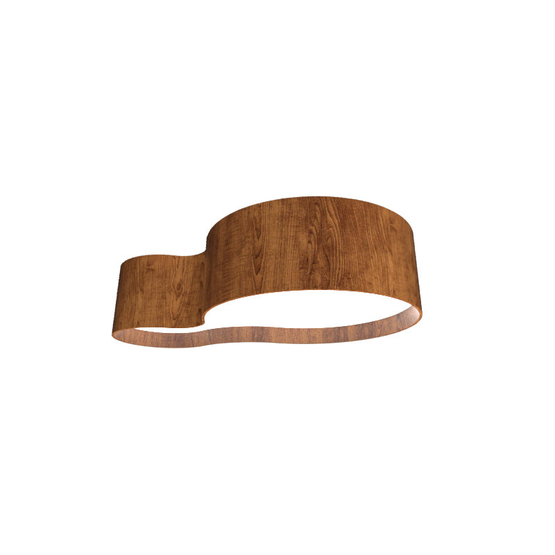 Orgânico 1 - Light LED Flush Mount, Imbuia