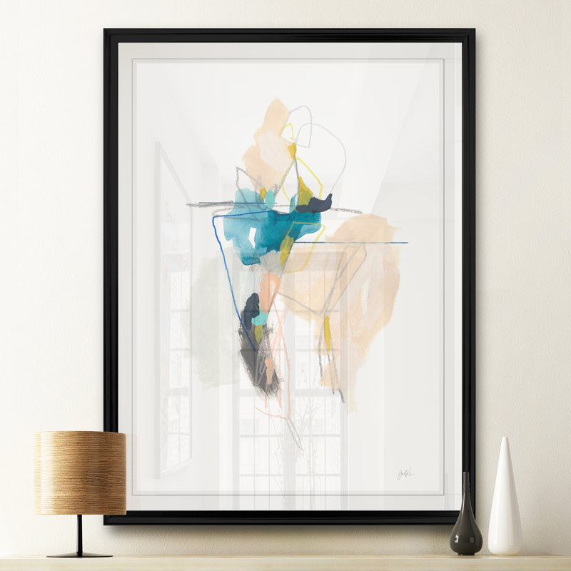 «Static Energy I», reproduction d'art sur toile, H 22,5 po x l 30,5 po x P 1,5 po, Cadre noir