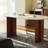 Stylish Rock Slab & Cherry Wood Dining Table.-108186097