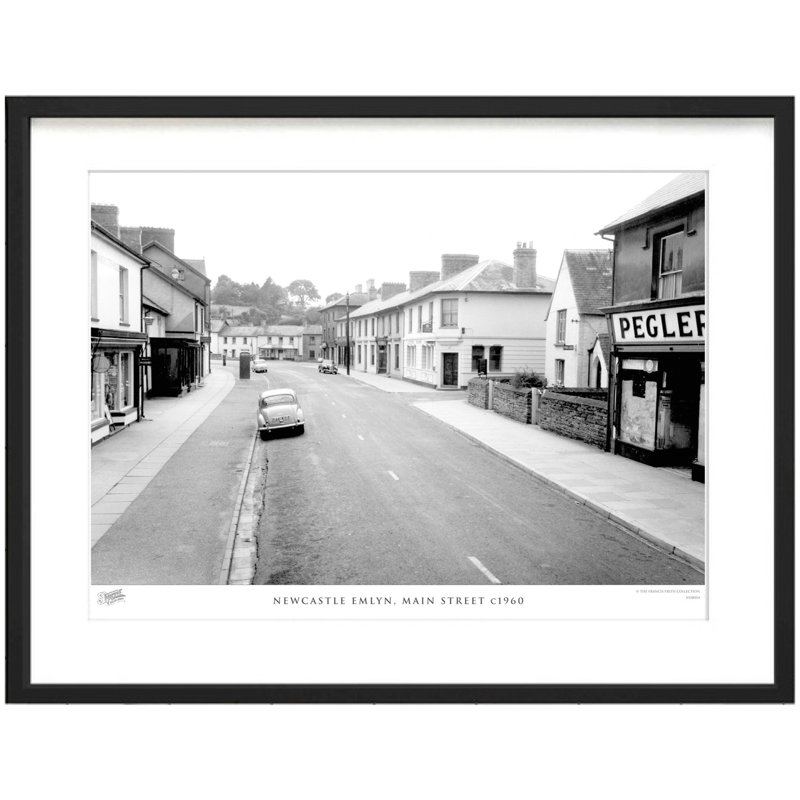 Newcastle Emlyn, Main Street C1960 by Francis Frith - Single Picture Frame Print, 60cm H x 80cm W x 2.3cm D