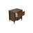 Brixton Solid Wood 2 Drawers Nightstand Walnut