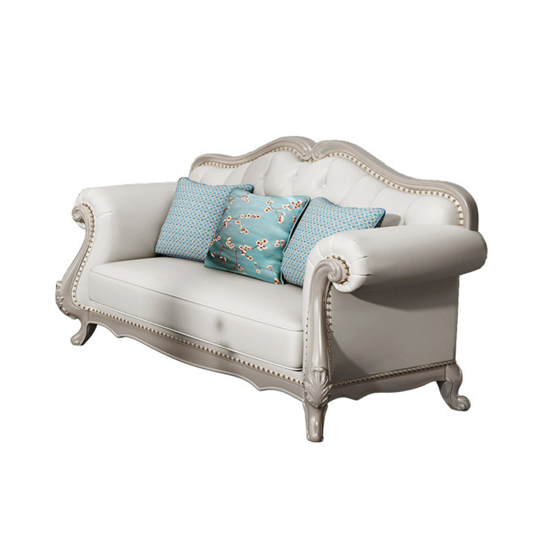 Upholstered Sofa, 39.3" H x 92.1" W x 35.4" D