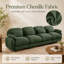 Canapé Gatton surdimensionné 4 places à effet nuage, canapé modulaire haut de gamme en chenille avec assise profonde et coussins en mousse haute résilience et ressorts, canapé de salon moderne avec coussins lombaires-1662380563