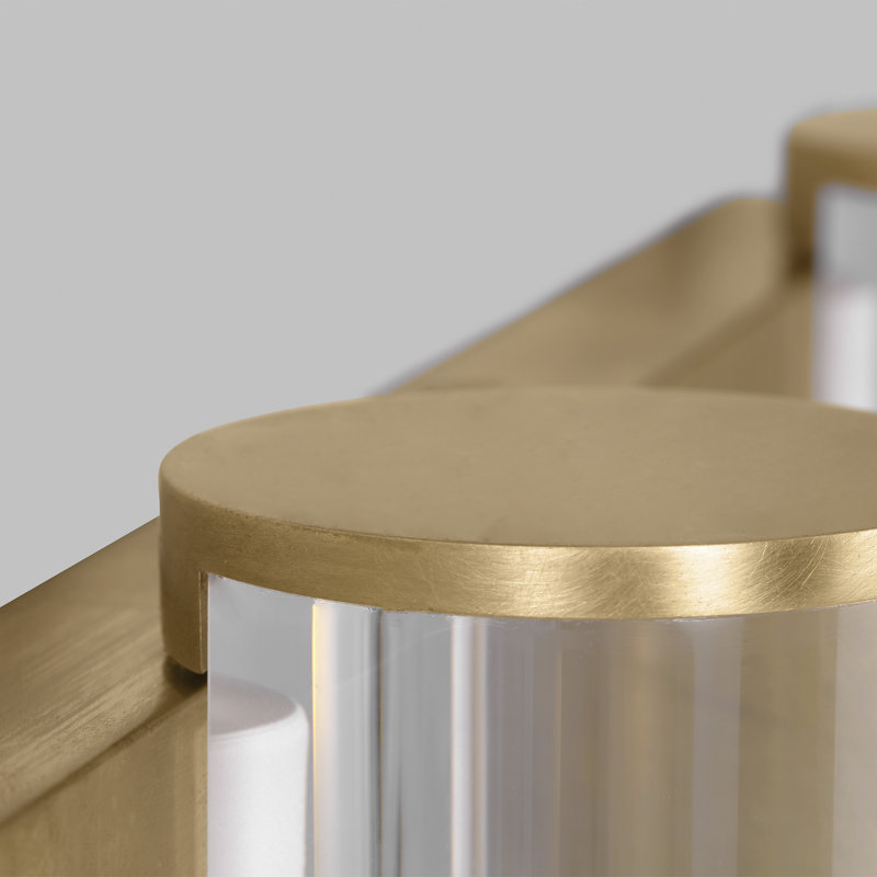 Esfera 3 - Light LED Bath Bar, Natural Brass