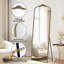 Miroir de plancher arqué antique orné pleine longueur / autoportant, 22 x 65 pouces, or rétro-1097211580-1097211583