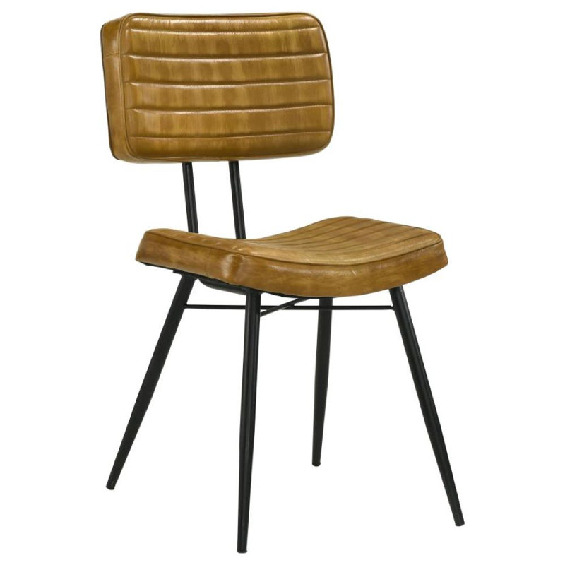 Chaise d'appoint en cuir Minerva