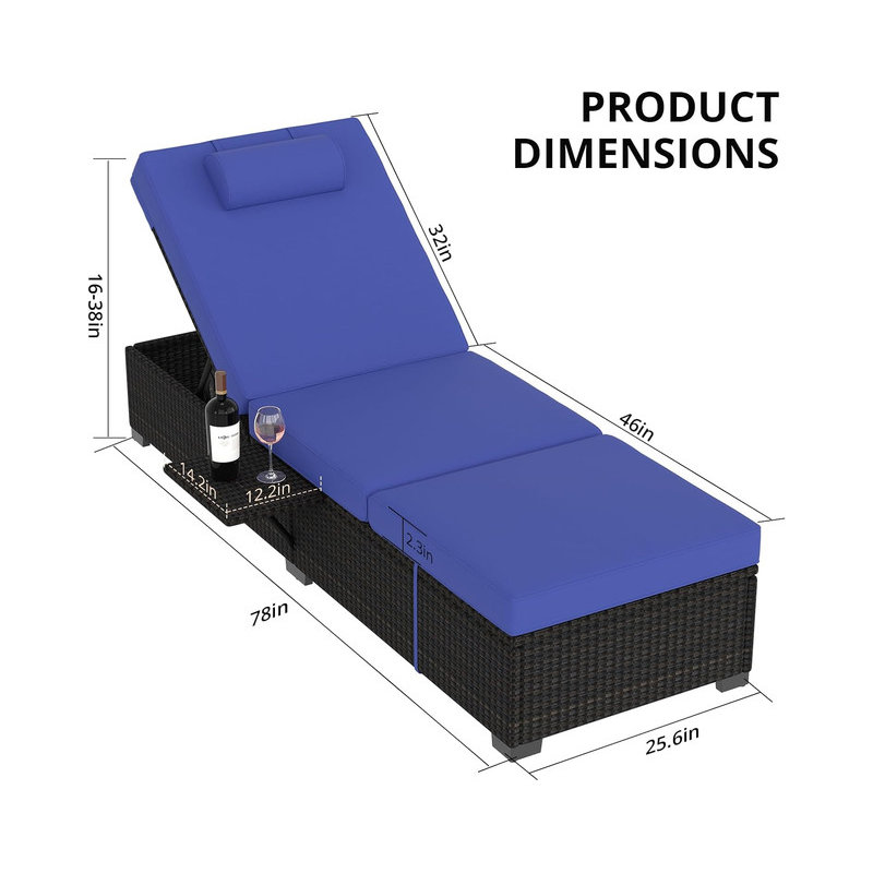 Chaise longue d'extérieur Aragons
