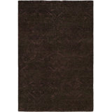Wool Abstract Area Rug in Dark Gray