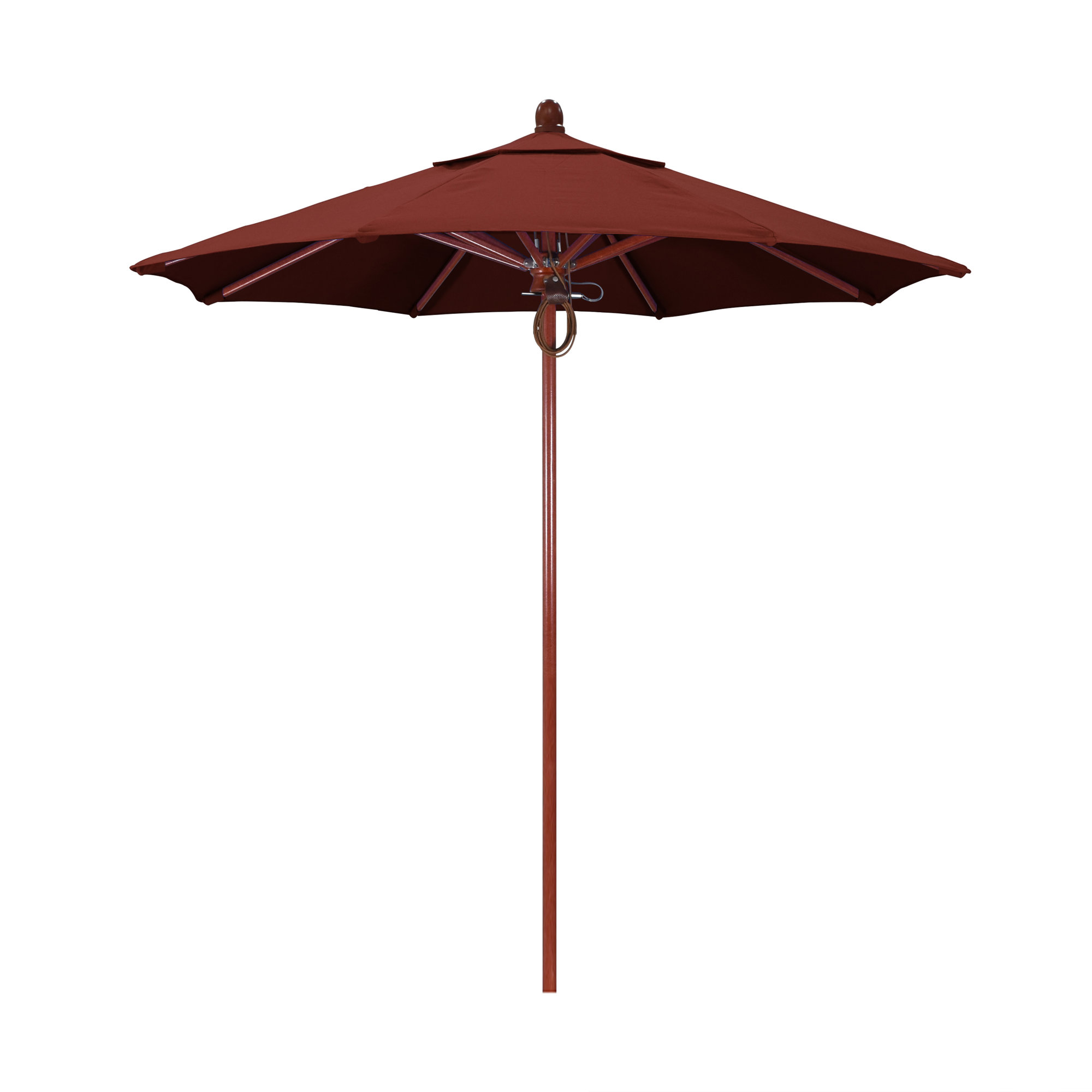 Meridien 89'' Sunbrella® Outdoor Umbrella, Red, Canvas Henna Sunbrella® Canvas
