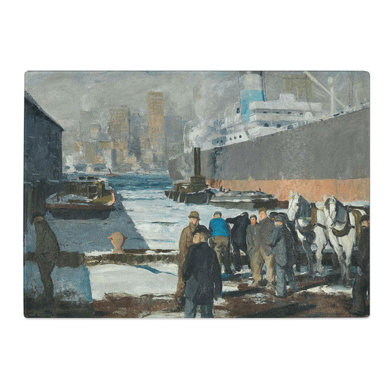 Men of the Docks by George Bellows Chopping Board, 0.4cm H x 20cm W x 28.5cm L
