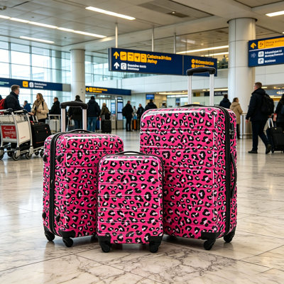 Hardshell Luggage Sets 3 pcs Spinner Suitcase with TSA Lock Lightweight-20"+24"+28" Luggages