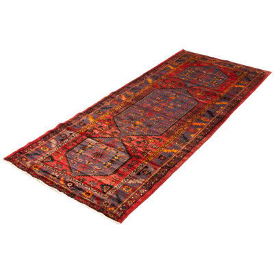 Hand Knotted Andelz Red Wool Rug 4'6" x 10'6"